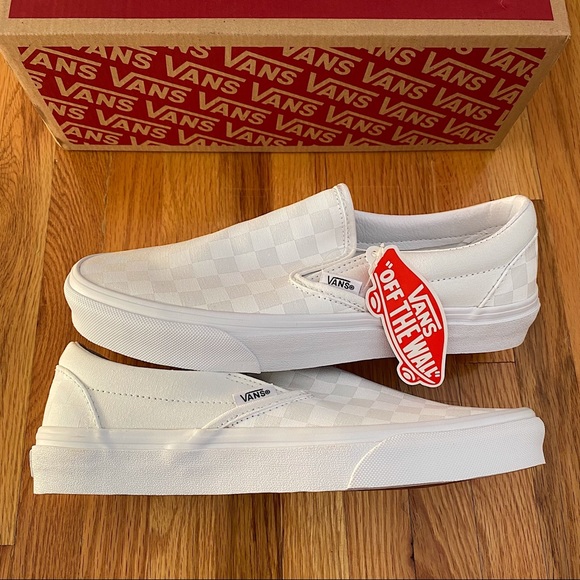 Vans Checkerboard Classic Slip On Women’s Sneakers - Picture 6 of 6